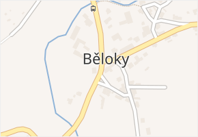 Běloky v obci Běloky - mapa části obce