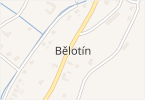 Bělotín v obci Bělotín - mapa části obce