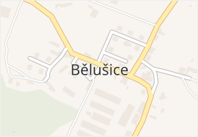 Bělušice v obci Bělušice - mapa části obce