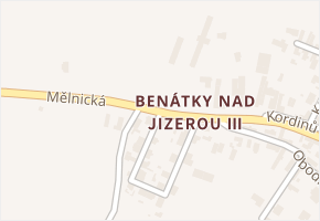Jiřího Wolkera v obci Benátky nad Jizerou - mapa ulice