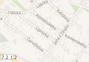 Lipnická v obci Benátky nad Jizerou - mapa ulice