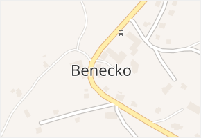 Benecko v obci Benecko - mapa části obce