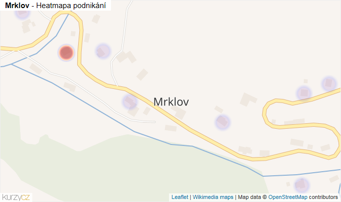 Mapa Mrklov - Firmy v části obce.