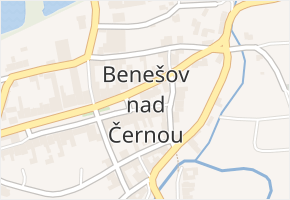 Benešov nad Černou v obci Benešov nad Černou - mapa části obce