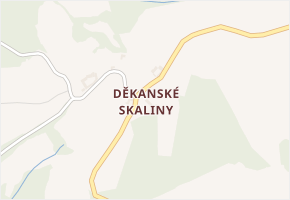 Děkanské Skaliny v obci Benešov nad Černou - mapa části obce