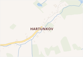 Hartunkov v obci Benešov nad Černou - mapa části obce