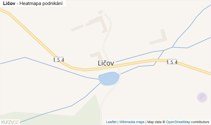 Mapa Ličov - Firmy v části obce.
