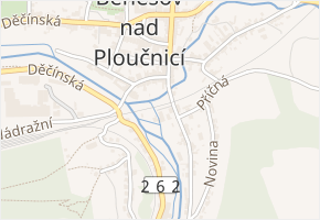 Divišova v obci Benešov nad Ploučnicí - mapa ulice