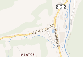 Heřmanovská v obci Benešov nad Ploučnicí - mapa ulice