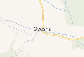 Ovesná v obci Benešov nad Ploučnicí - mapa části obce