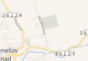 Wolkerova v obci Benešov nad Ploučnicí - mapa ulice
