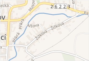 Žižkova v obci Benešov nad Ploučnicí - mapa ulice
