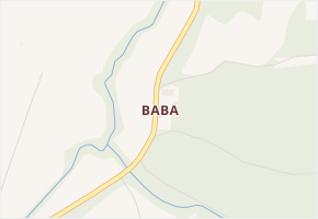 Baba v obci Benešov - mapa části obce