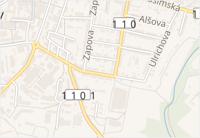 Boženy Němcové v obci Benešov - mapa ulice