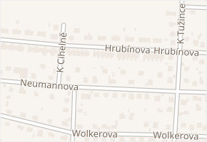 Hrubínova v obci Benešov - mapa ulice