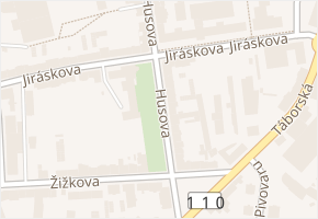 Husova v obci Benešov - mapa ulice