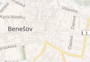 Jeronýmova v obci Benešov - mapa ulice