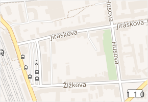 Jiráskova v obci Benešov - mapa ulice