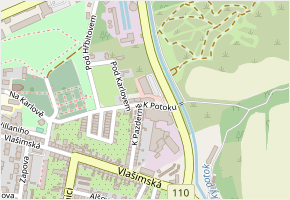 K Potoku v obci Benešov - mapa ulice