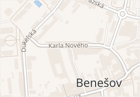 Karla Nového v obci Benešov - mapa ulice