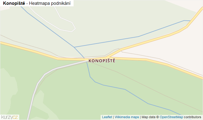 Mapa Konopiště - Firmy v části obce.