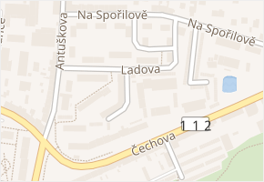 Ladova v obci Benešov - mapa ulice