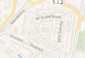 M. Kudeříkové v obci Benešov - mapa ulice