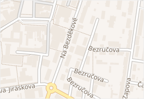 Na Bezděkově v obci Benešov - mapa ulice