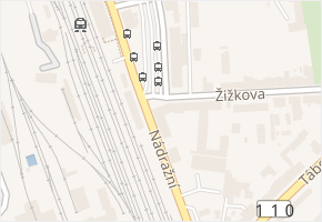 Nádražní v obci Benešov - mapa ulice