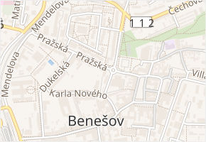 Pod Karlovem v obci Benešov - mapa ulice