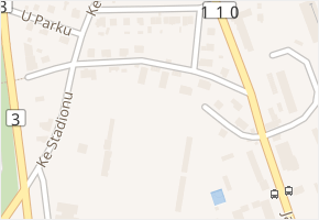 Spartakiádní v obci Benešov - mapa ulice