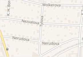 Tylova v obci Benešov - mapa ulice