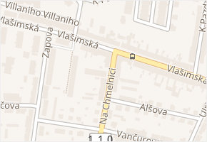 Vlašimská v obci Benešov - mapa ulice