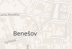 Vnoučkova v obci Benešov - mapa ulice
