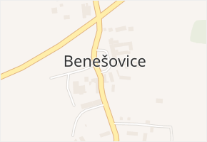 Benešovice v obci Benešovice - mapa části obce