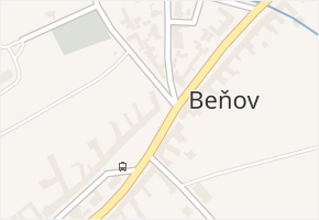 Beňov v obci Beňov - mapa části obce