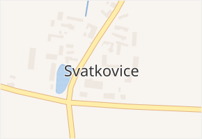 Svatkovice v obci Bernartice - mapa části obce