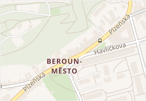 Beroun-Město v obci Beroun - mapa části obce