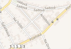 Hněvkovského v obci Beroun - mapa ulice