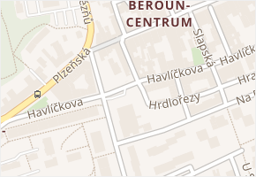 Hornohradební v obci Beroun - mapa ulice