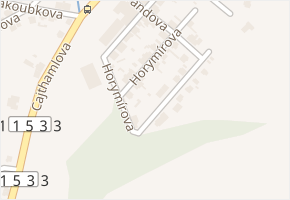 Horymírova v obci Beroun - mapa ulice