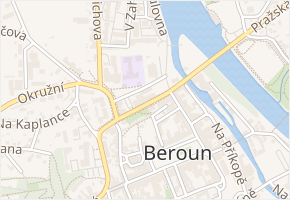 Hrnčířská v obci Beroun - mapa ulice