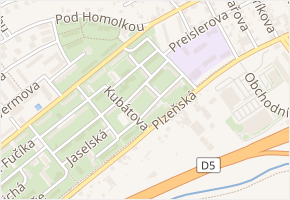 Jiřího Wolkera v obci Beroun - mapa ulice