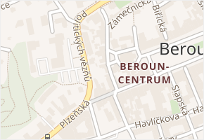 Kostelní v obci Beroun - mapa ulice