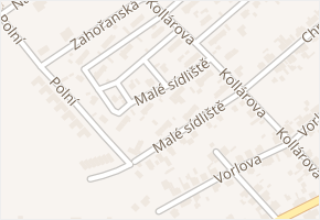 Malé sídliště v obci Beroun - mapa ulice