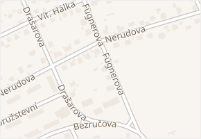 Nerudova v obci Beroun - mapa ulice