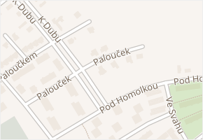 Palouček v obci Beroun - mapa ulice
