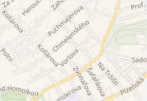 Pelclova v obci Beroun - mapa ulice