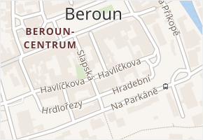 Pivovarská v obci Beroun - mapa ulice