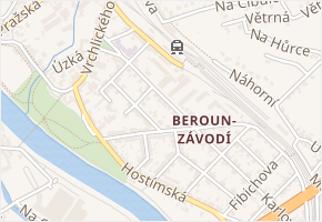 Škroupova v obci Beroun - mapa ulice